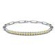 1 - Lily 1.05 ctw Yellow Sapphire and Lab Grown Diamonds Paperclip Links Tennis  Bracelet 
