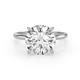 1 - Elodie 4.00 ct IGI Certified Round Lab Grown Diamond Solitaire Engagement Ring 