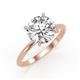 3 - Elodie 4.00 ct IGI Certified Round Lab Grown Diamond Solitaire Engagement Ring 