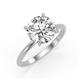 3 - Elodie 5.00 ct IGI Certified Round Lab Grown Diamond Solitaire Engagement Ring 