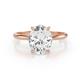 1 - Elodie 3.00 ct IGI Certified Oval Shape Lab Grown Diamond Solitaire Engagement Ring 