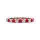 1 - Jane 1.37 ctw Ruby and Natural Diamonds (2.40 mm) Eternity Band 