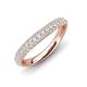 3 - Hetal 1.08 ctw Round Shape Lab Grown Diamonds Curve Eternity Band 