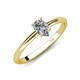 4 - Elodie 0.75 ct IGI Certified Pear Shape Lab Grown Diamond Solitaire Engagement Ring 