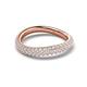 5 - Hetal 1.08 ctw Round Shape Natural Diamonds Curve Eternity Band 