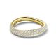 5 - Hetal 1.08 ctw Round Shape Lab Grown Diamond Curve Eternity Band 
