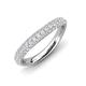 3 - Hetal 1.08 ctw Round Shape Lab Grown Diamond Curve Eternity Band 