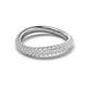 5 - Hetal 1.08 ctw Round Shape Lab Grown Diamond Curve Eternity Band 