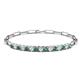 1 - Lily 1.98 ctw Created Alexandrite and Lab Grown Diamonds Paperclip Links Tennis  Bracelet 