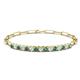 1 - Lily 1.98 ctw Created Alexandrite and Lab Grown Diamonds Paperclip Links Tennis  Bracelet 