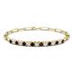 1 - Lily 1.63 ctw Red Garnet and Lab Grown Diamonds Paperclip Links Tennis  Bracelet 