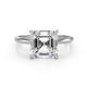 1 - Elodie 5.00 ct IGI Certified Asscher Shape Lab Grown Diamond Solitaire Engagement Ring 