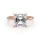 1 - Elodie 5.00 ct IGI Certified Asscher Shape Lab Grown Diamond Solitaire Engagement Ring 