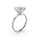 4 - Elodie 3.00 ct IGI Certified Asscher Shape Lab Grown Diamond Solitaire Engagement Ring 