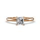 1 - Elodie 1.50 ct IGI Certified Asscher Shape Lab Grown Diamond Solitaire Engagement Ring 