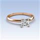 3 - Elodie 1.50 ct IGI Certified Asscher Shape Lab Grown Diamond Solitaire Engagement Ring 