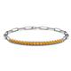1 - Lily 1.20 ctw Citrine Paperclip Links Tennis  Bracelet 