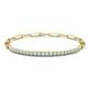 1 - Lily 0.80 ctw Opal Paperclip Links Tennis  Bracelet 