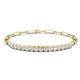1 - Lily 1.50 ctw Lab Grown Diamonds Paperclip Links Tennis  Bracelet 