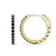1 - Anna 0.66 ctw Blue Sapphire (2.00 mm) Hoop Earrings 