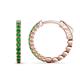 1 - Anna 0.81 ctw Green Garnet (2.00 mm) Hoop Earrings 