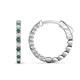 1 - Anna 0.83 ctw Created Alexandrite and Lab Grown Diamonds (2.00 mm) Hoop Earrings 