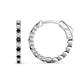 1 - Anna 0.73 ctw Black Diamonds and Lab Grown Diamonds (2.00 mm) Hoop Earrings 