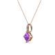 3 - Aurel Amethyst and Diamond Pendant 