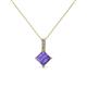 1 - Aurel Iolite and Diamond Pendant 