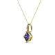 3 - Aurel Iolite and Diamond Pendant 