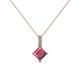 1 - Aurel Rhodolite Garnet and Diamond Pendant 