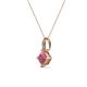 3 - Aurel Rhodolite Garnet and Diamond Pendant 