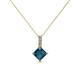 1 - Aurel Blue and White Diamond Pendant 