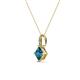 3 - Aurel Blue and White Diamond Pendant 