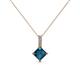 1 - Aurel Blue and White Diamond Pendant 