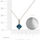5 - Aurel Blue and White Diamond Pendant 