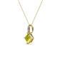 3 - Aurel Yellow and White Diamond Pendant 