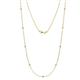 1 - Adia (9 Stn/2mm) Diamond on Cable Necklace 