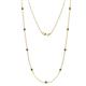 1 - Adia (9 Stn/2.7mm) Lab Created Alexandrite on Cable Necklace 