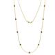 1 - Adia (9 Stn/4mm) Smoky Quartz on Cable Necklace 