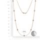 2 - Adia (9 Stn/4mm) Diamond on Cable Necklace 
