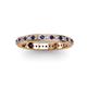 2 - Caitlin 1.60 mm Blue Sapphire and Diamond Eternity Band 