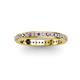 2 - Caitlin 1.60 mm Amethyst and Diamond Eternity Band 