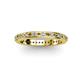 2 - Caitlin 1.60 mm Citrine and Diamond Eternity Band 