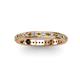 2 - Caitlin 1.60 mm Citrine and Diamond Eternity Band 