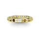 2 - Caitlin 1.60 mm Yellow Sapphire and Diamond Eternity Band 