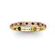 2 - Caitlin 1.60 mm Ruby and Diamond Eternity Band 