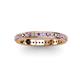 2 - Caitlin 1.60 mm Amethyst and Diamond Eternity Band 