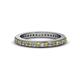 1 - Caitlin 1.60 mm Citrine and Diamond Eternity Band 