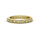 1 - Caitlin 1.60 mm Yellow Sapphire and Diamond Eternity Band 